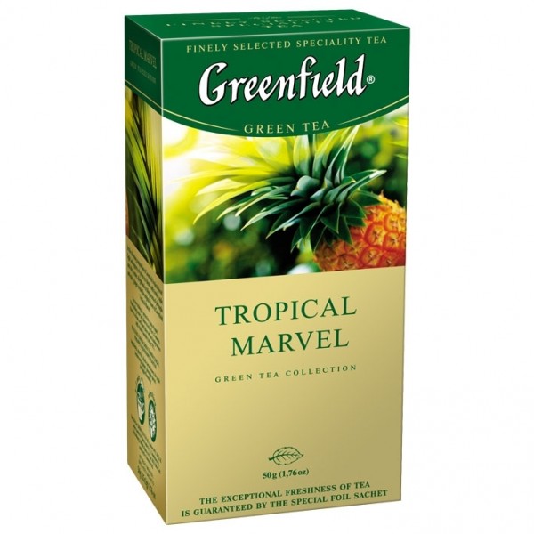 Чай зеленый Greenfield Tropical Marvel (25 х 2 гр) Чай зеленый Greenfield Tropical Marvel (25 х 2 гр)