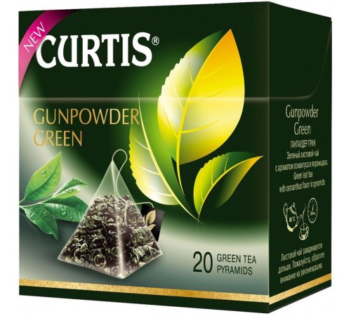 Чай зеленый Curtis Green Gunpowder (20*1.8 гр)