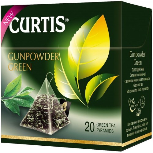 Чай зеленый Curtis Green Gunpowder (20*1.8 гр)
