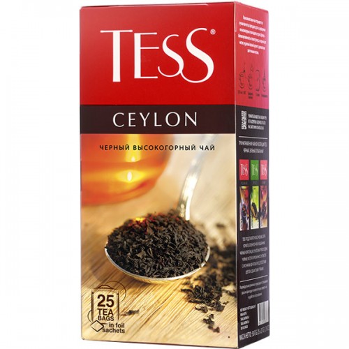Чай черный Tess Ceylon пакетированный (25 пак)