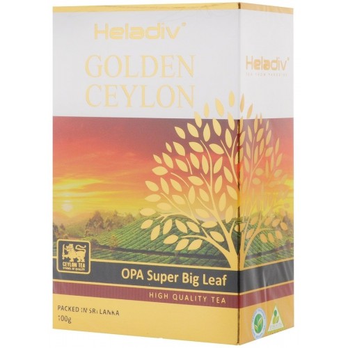 Чай черный листовой Heladiv Golden Ceylon Opa Super Big Leaf  (100 гр)
