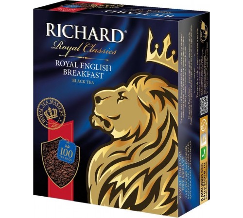 Чай черный Richard Royal English Breakfast (100 пак*2 гр)