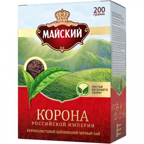 Чай черный Майский Корона Российской Империи (200 гр)