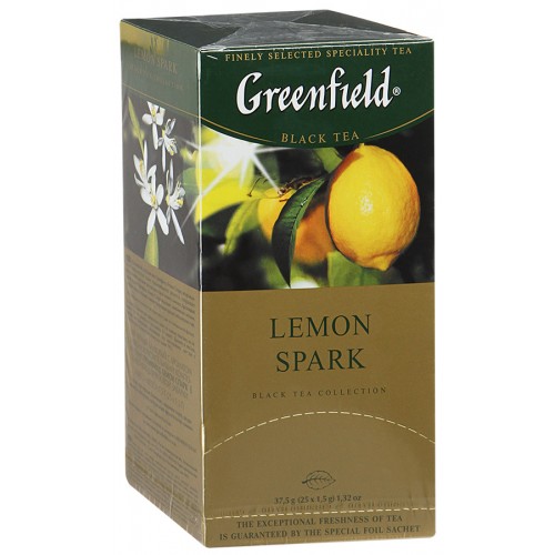 Чай чёрный Greenfield Lemon Spark (25 пак*1.5 гр)