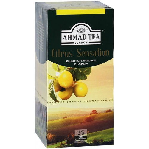 Чай черный Ahmad Tea Citrus Sensation Лимон-Лайм (25*1.8 гр)