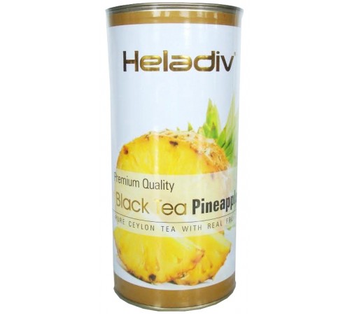 Чай черный листовой Heladiv Pineapple Фруктовый с ананасом (100 гр) ж/б