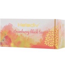 Чай черный Heladiv Strawberry с ароматом клубники (25 пак)