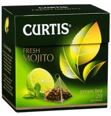 Чай зеленый Curtis Fresh Mojito в пирамидках (20 пак*1.7 гр)