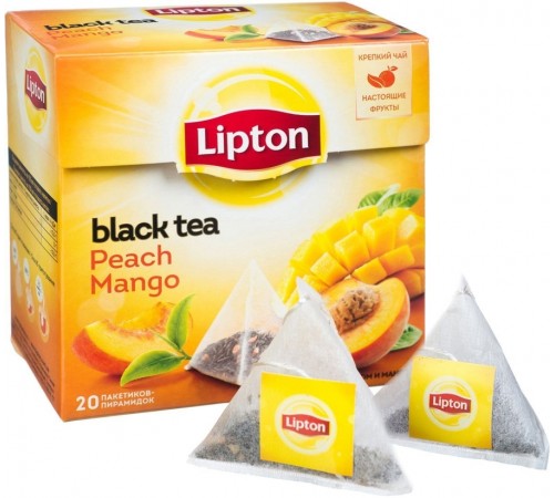 Чай черный Lipton Peach Mango (20 пак*1.8 гр)