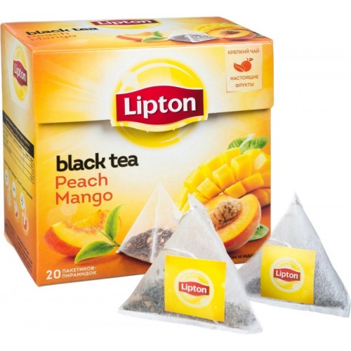 Чай черный Lipton Peach Mango (20 пак*1.8 гр)