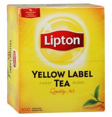 Чай черный Lipton Yellow Label Tea (100*2 гр)