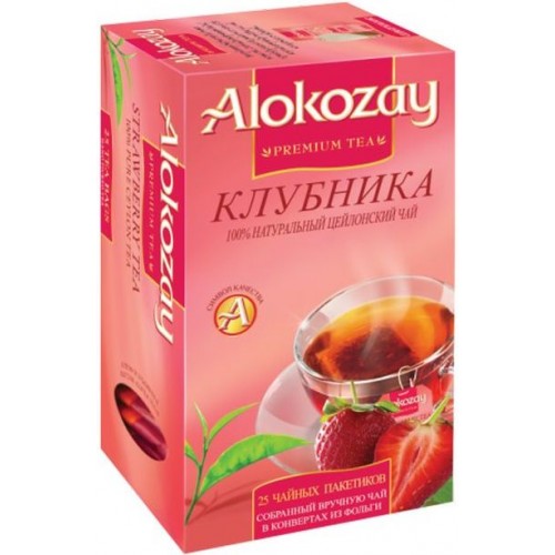 Чай черный Alokozay с клубникой (25*2 гр)