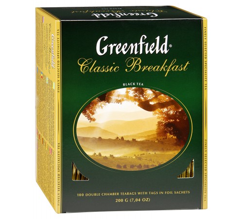 Чай черный Greenfield Classic Breakfast (100 пак*2 гр)