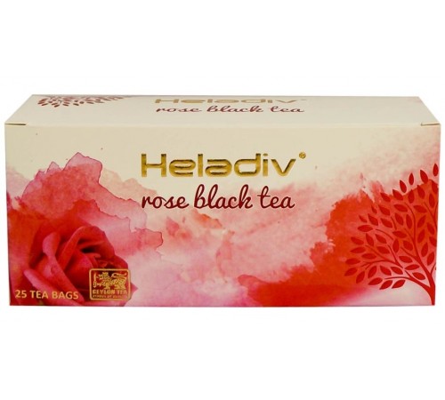 Чай черный Heladiv Rose с ароматом розы (25*2 гр)