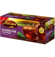 Чай черный Лисма Индийский отборный (25 пак*2 гр)