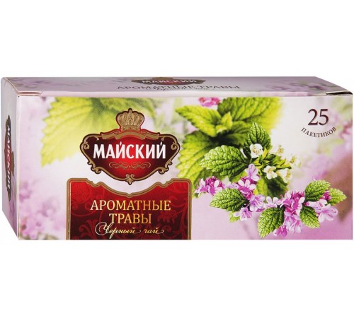 Чай черный Майский Ароматные травы (25*1.5 гр)