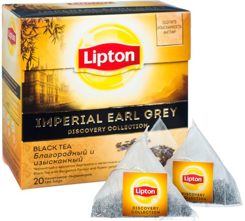 Чай черный Lipton Imperial Earl Grey (20 пак*1.8 гр)