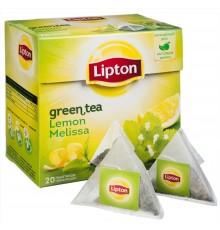 Чай зеленый Lipton Фруктовый Lemon Melissa (20*1.6 гр)