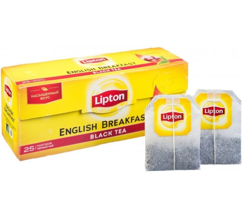 Чай черный Lipton English Brеakfast (25*2 гр)