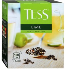 Чай зеленый Tess Lime с цедрой лимона (100*1.5 гр)