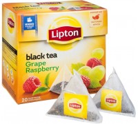 Чай черный Lipton Grape Raspberry Виноград и Малина (20*1.8 гр)