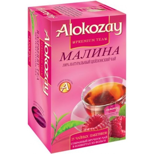Чай черный Alokozay с малиной (25*2 гр)