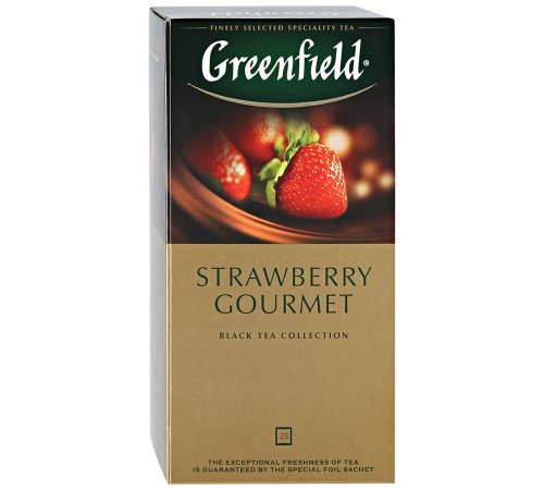 Чай черный Greenfield Strawberry Gourmet (25 пак*1.5 гр)