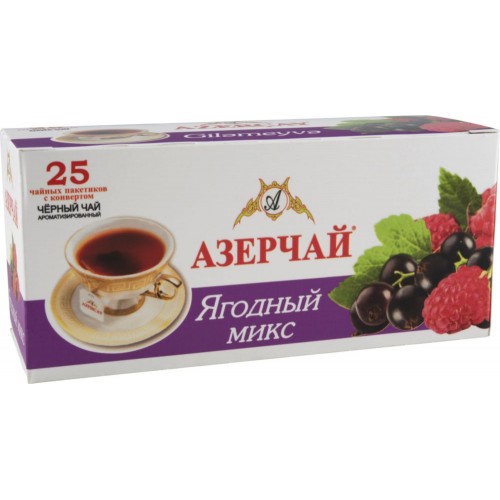 Чай черный Азерчай Ягодный микс (25*1.8 гр)