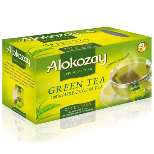 Чай зеленый Alokozay в конвертах (25 пак)