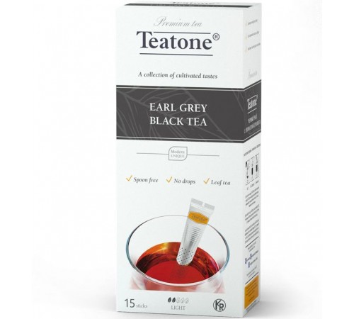 Чай черный Teatone Earl grey с бергамотом (15*1.8 гр)