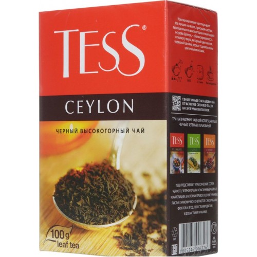 Чай черный Tess Ceylon листовой (100 гр)