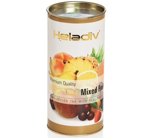 Чай черный листовой Heladiv Mixed Fruit Фруктовый микс (100 гр) ж/б