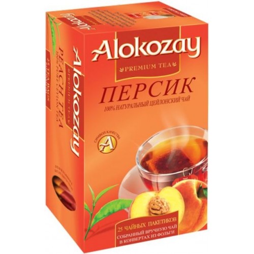 Чай черный Alokozay с персиком (25*2 гр)