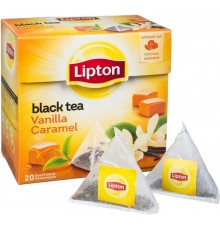 Чай черный Lipton Фруктовый Vanilla Caramel (20*1.7 гр)