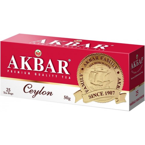 Чай черный Akbar Ceylon (25*2 гр)