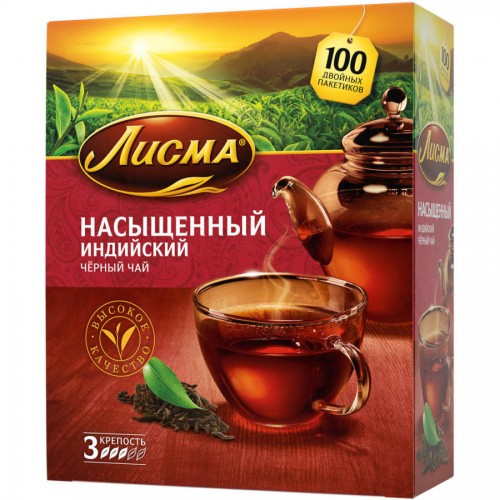 Чай черный Лисма Насыщенный (100*1.8 гр)