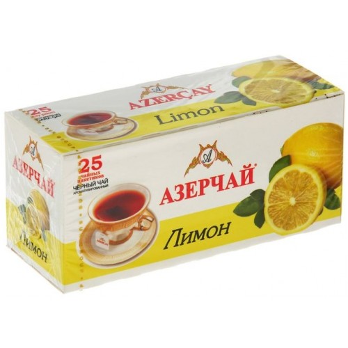 Чай черный Азерчай Лимон (25 пак*1.8 гр)