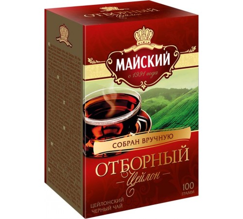 Чай черный Майский Отборный Цейлон мелколистовой (100 гр)