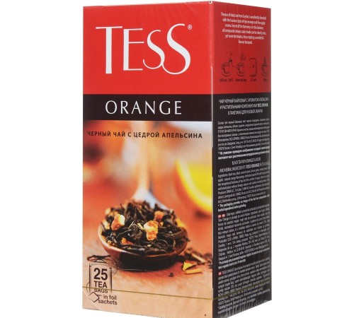 Чай черный Tess Orange пакетированный (25 пак)