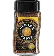 Кофе растворимый Черная карта Gold (95 гр)