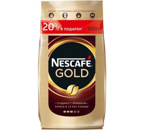 Кофе растворимый Nescafe Gold (900 гр) м/у