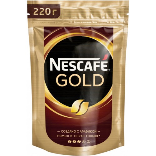 Кофе растворимый Nescafe Gold (220 гр) м/у