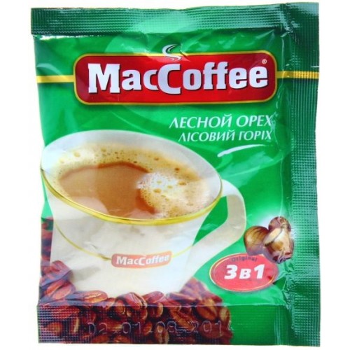 Кофейный напиток MacCoffee 3в1 Лесной орех (18 гр)