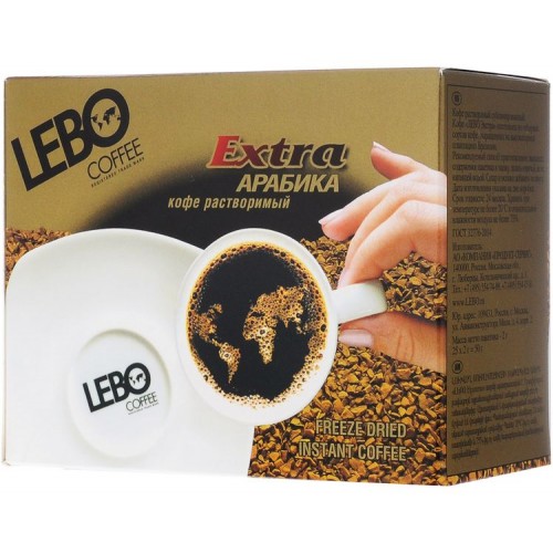 Кофе растворимый Lebo Extra Арабика (25*2 гр)