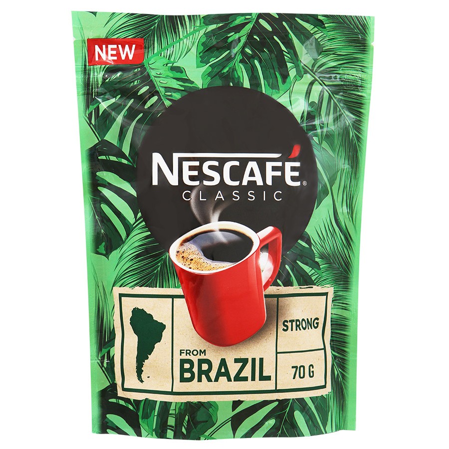 Кофе нескафе отзывы. Нескафе Бразилия. Нескафе Стронг. Кофе в мягкой упаковке. Кофе Нескафе растворимый Бразилия.