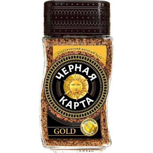 Кофе растворимый Черная карта Gold (190 гр)