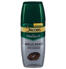 Кофе Jacobs Monarch Millicano молотый в растворимом (95 гр) ст/б
