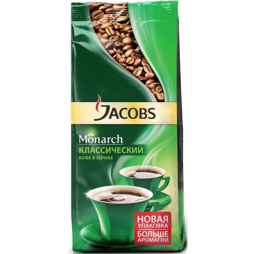 Кофе зерновой Jacobs Monarch классический (230 гр) м/у