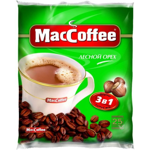 Кофейный напиток MacCoffee 3в1 Лесной орех (25*18 гр)