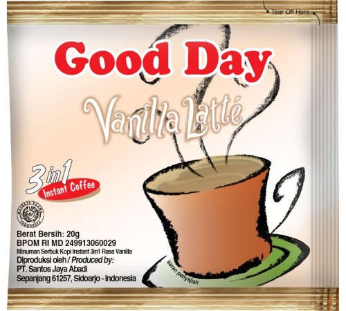 Кофейный напиток Good Day 3в1 Vanilla Latte (20 гр)